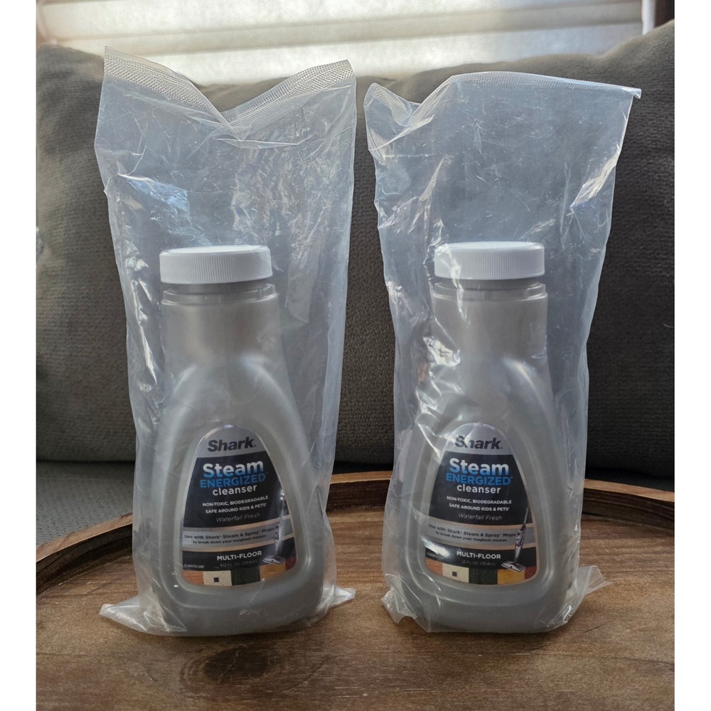 Lot of 2 Shark Steam Energized Cleanser Waterfall Fresh Multi-Floor 12oz Bottles